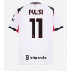 AC Milan Christian Pulisic #11 Vonkajší futbalový dres 2025-26 Krátky Rukáv